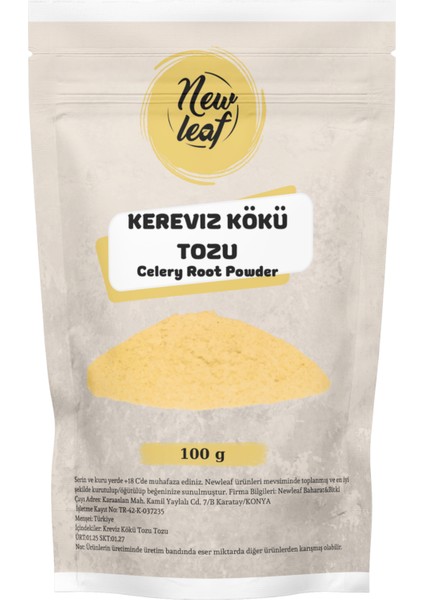 Kereviz Kökü Tozu 100 gr