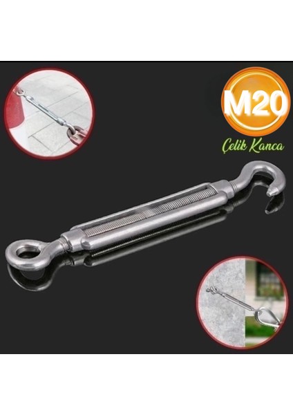 Galvanizli Çelik Halat Gerdirme 20 mm