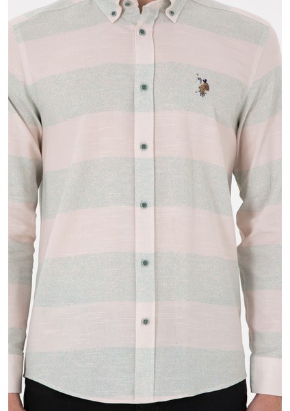 Erkek Mint Gömlek Desenli 50291249-VR090