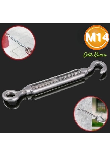 Galvanizli Çelik Halat Gerdirme 14 mm