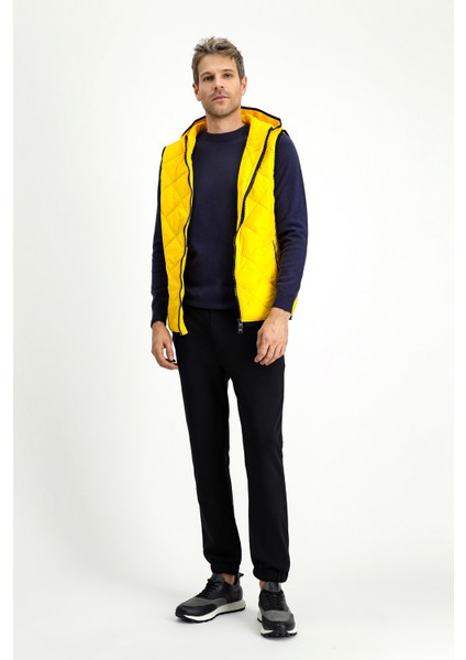 Kapüşonlu Kapitone Spor Yelek