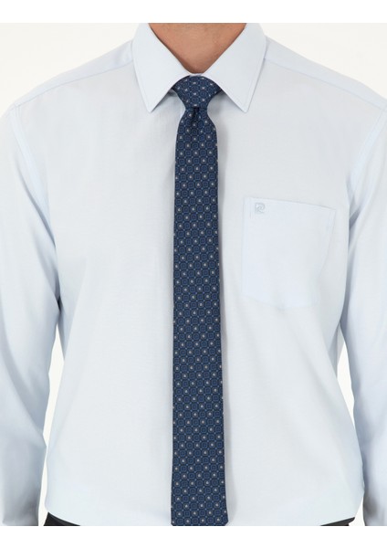 Erkek Açık Mavi Regular Fit Uzun Kollu Basic Gömlek 50292551-VR003