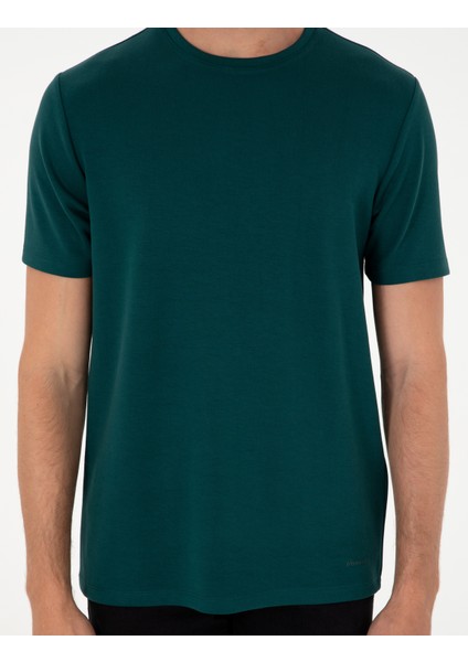 Erkek Zümrüt Regular Fit Tişört 50292343-VR055