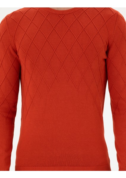 Erkek Kiremit Kazak /Triko 50292863-VR031