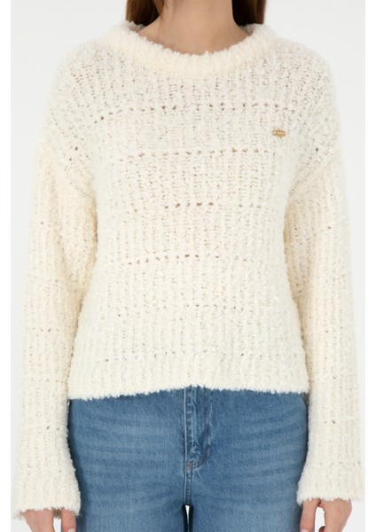 Kadın Krem Kazak /triko 50292975-VR071