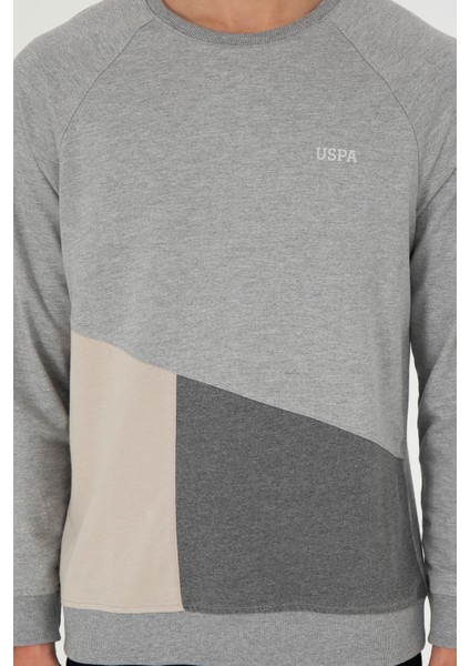 Erkek Gri Melanj Sweatshirt 50293405-VR109