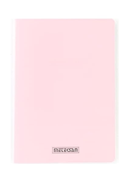 Seren Pastel A4 Pp Kapaklı Defter, 60 Yaprak, Kareli, Pembe