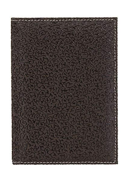 4813 Defter 14X20 Cm. Kareli̇ 160 Yapraklı Suni Deri Hilton Desen Kapaklı Kahverengi, Kahverengi