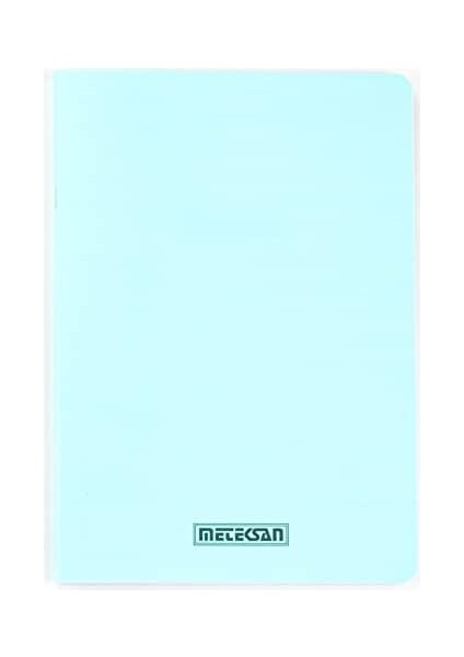 Seren Pastel A5 Pp Kapaklı Defter, 60 Yaprak, Kareli, Mavi