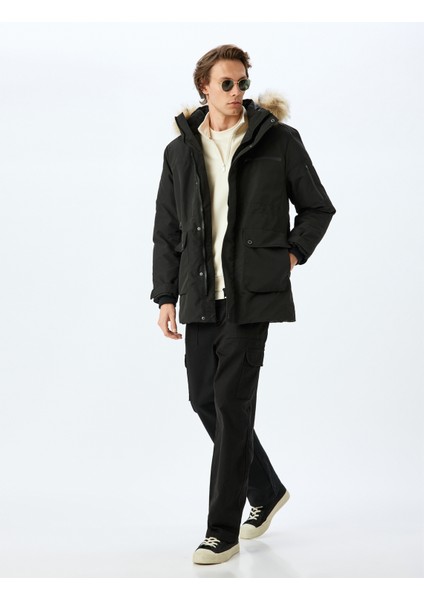 Anorak Mont Slim Fit Fermuarlı