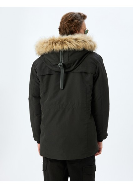 Anorak Mont Slim Fit Fermuarlı