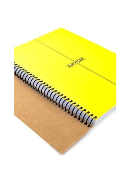 Infinity Primary Serisi, A4, 6 Konulu (3 Kareli, 3 Çizgili) 180 Yaprak Pp Kapaklı Spiralli Defter, Sarı