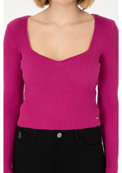 Kadın Fuşya Kazak /Triko 50293163-VR023