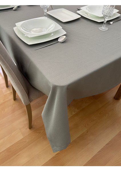 Assos Premium Dertsiz Masa Örtüsü Gri + 6 Peçete modelleri