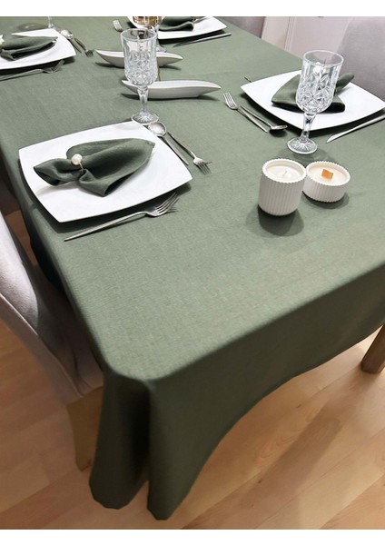 Assos Premium Dertsiz Masa Örtüsü Yeşil + 6 Peçete indirimleri