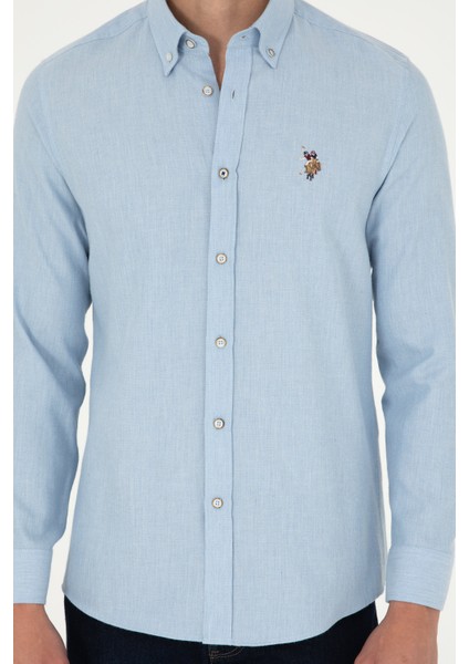 Erkek Açık Mavi Gömlek Basic 50293980-VR003