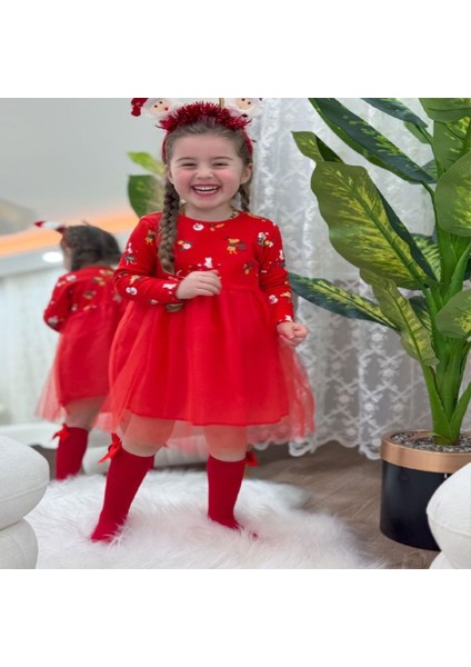 Kız Çocuk Kırmızı Elbise Özel Gün ,doğum Günü ,party fiyatları