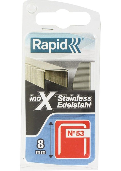 N ° 53 Rapid Agraf, Yükseklik: 8 Mm, 1080 Adet