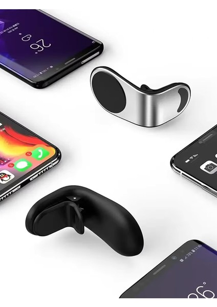 Manyetik Mıknatıslı Araç Içi Telefon Tutucu Havalandırma Menfezli