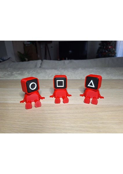 Squid Games Kırmızı Kare Askerler