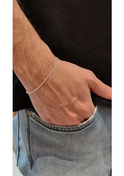 925 Ayar Gümüş Gurmet Modeli Harfli Erkek Kolye Bileklik Set modelleri