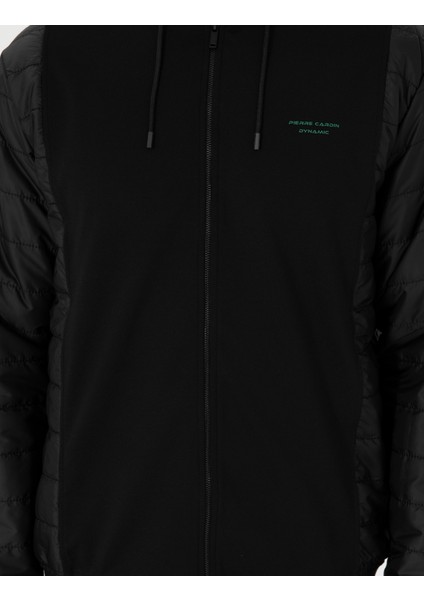 Erkek Siyah Regular Fit Örme Hırka 50294314-VR046