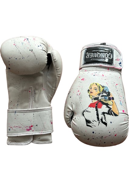 Custom Made Harley Quinn Deri - Laced Boks Eldiveni fiyatları