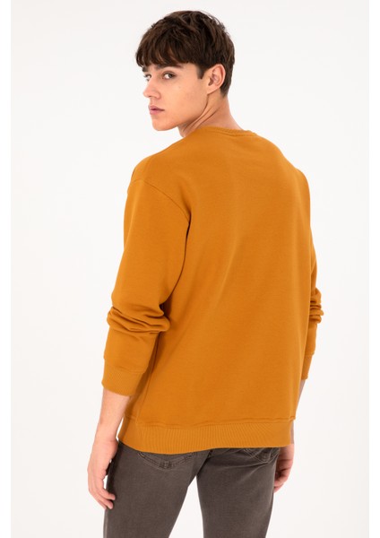 Erkek Hardal Sweatshirt 50295148-VR072