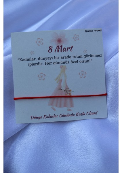 8 Mart Dünya Kadınlar Günü Özel Kırmızı Ip