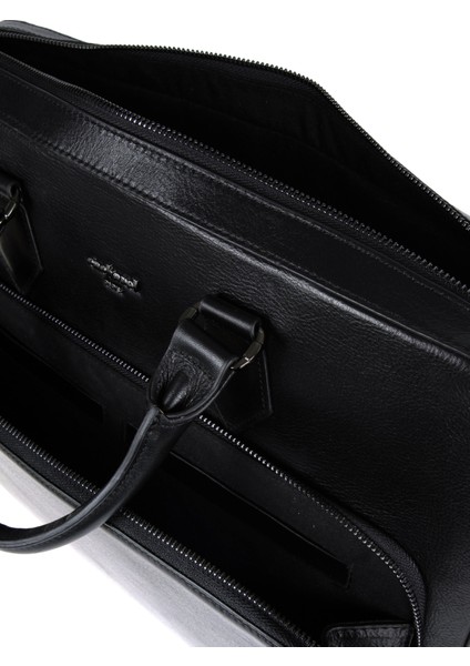 Erkek Erkek Siyah %100 Deri Evrak Çantası 50295670-VR046