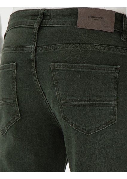 Erkek Yeşil Slim Fit Jean Pantolon 50295846-Vr054