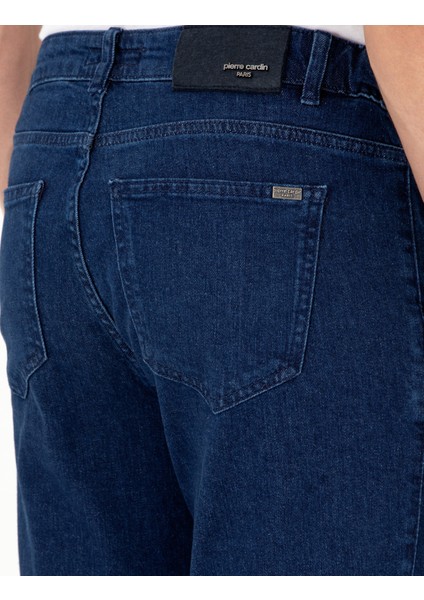 Erkek Mavi Carrot Fit Beli Lastikli Jean Pantolon 50295882-VR036