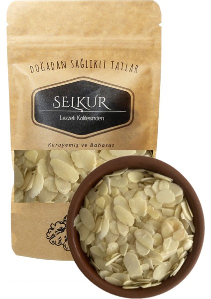 File Badem 200GR %100 Taze & Lezzetli Dilimlenmiş Badem