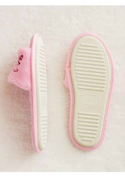 Barbie Ev Terliği Pembe Peluş Kaymaz Taban Peluş Çeyizlik ve Gündelik fırsatları