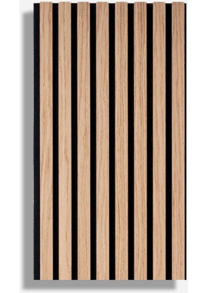 Pro Akustik Ahşap Duvar Paneli Teak 30X60 cm - Mdf & Keçe | Ses ve Isı Yalıtımı