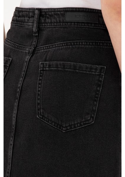 Kadın Siyah Etek (Jean) 50295993-DN0027