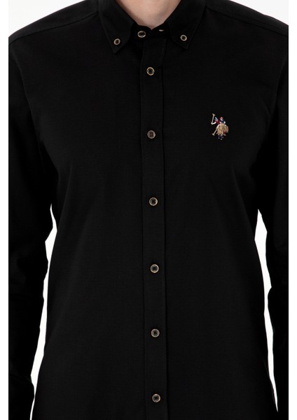 Erkek Siyah Gömlek Basic 50295675-VR046