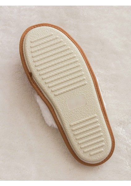 Ev Terliği Taba Yünlü Peluş Ev Terliği (Supeluş) Kaymaz Ses Çıkarmaz Taban indirimleri