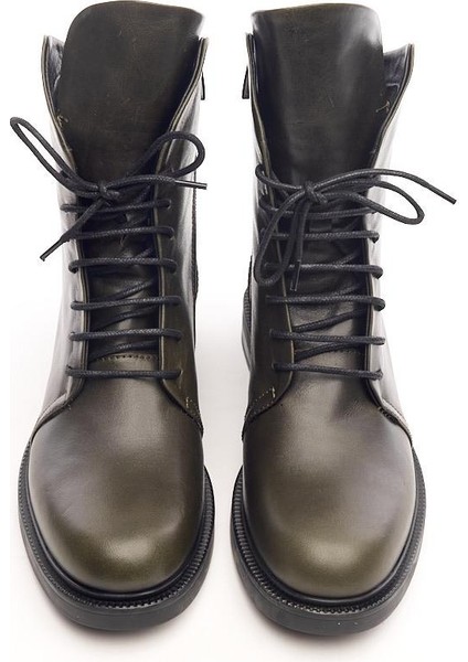 Hakiki Deri Fermuarlı Kadın Bot modelleri