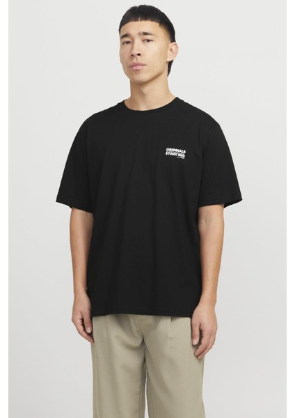 Jorvesterbro Back Tee Ss Crew Neck Siyah