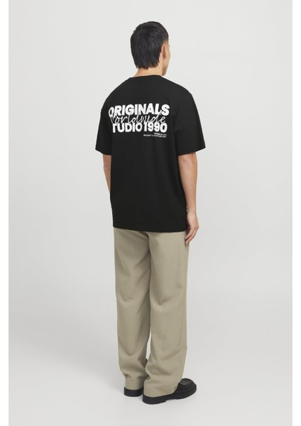 Jorvesterbro Back Tee Ss Crew Neck Siyah fırsatları