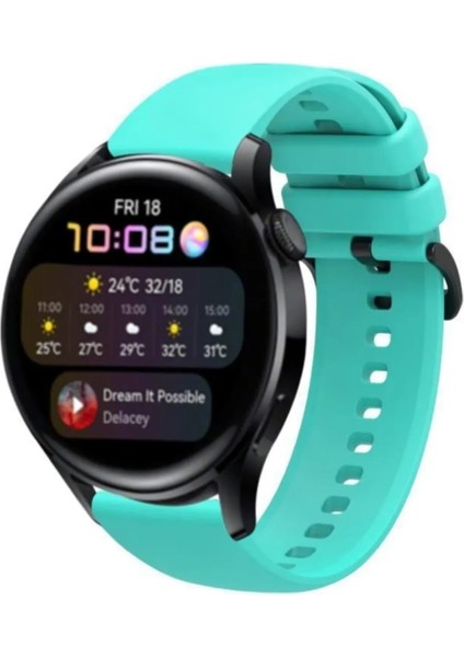 Samsung Galaxy Watch 3 (45MM) Uyumlu Yumuşak Termoplastik Silikon Kordon (22MM)
