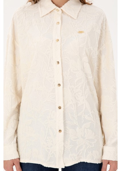 Kadın Krem Gömlek Örme 50298166-VR071