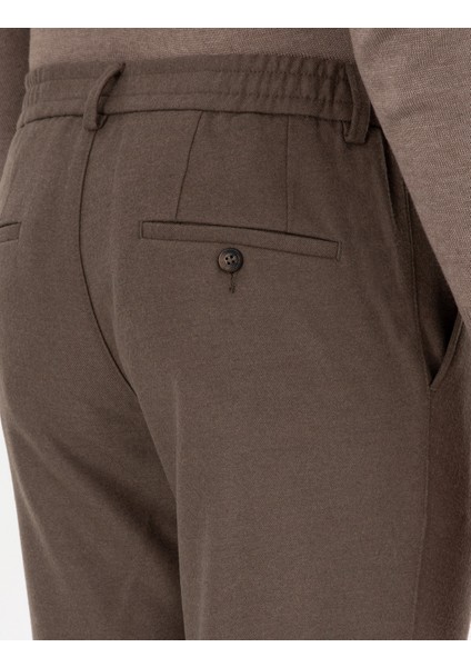 Erkek Kahverengi Ex. Slim Fit Kumaş Pantolon 50297517-VR029