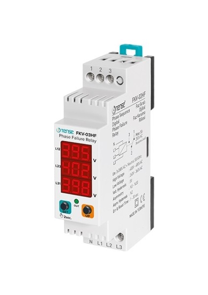 FKV-03HF V-Otomat Tip Setli Dijital Faz Koruma Rölesi