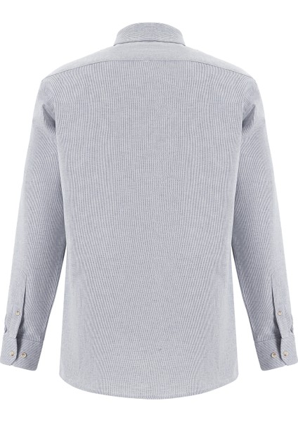 Uzun Kol Regular Fit Desenli Keten Gömlek fiyatları