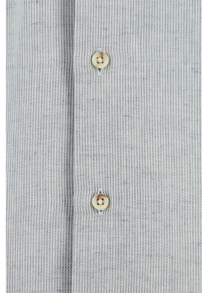 Uzun Kol Regular Fit Desenli Keten Gömlek modelleri