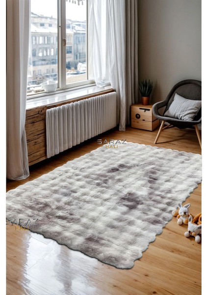 Renkli Bubble Tavşan Tüyü Ithal Kaymaz Yumuşak Tüylü Tona Ton Pembe fiyatları