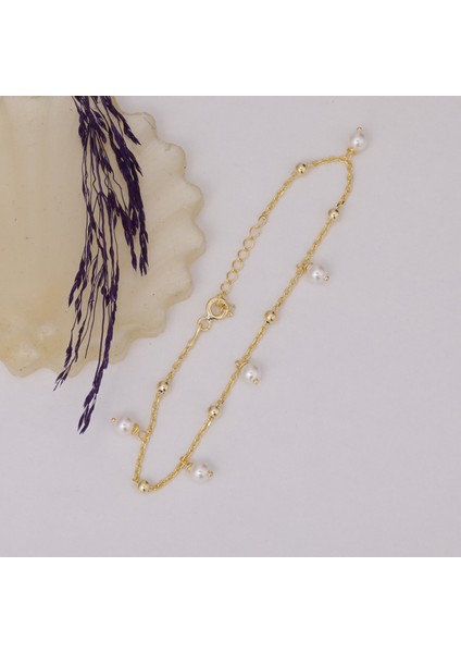 925 Ayar Gümüş Sallantılı Inci Bileklik modelleri