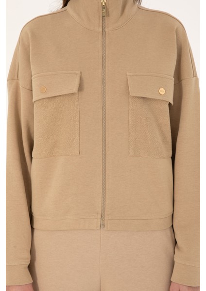 Kadın Kum Sweatshirt 50299001-VR085